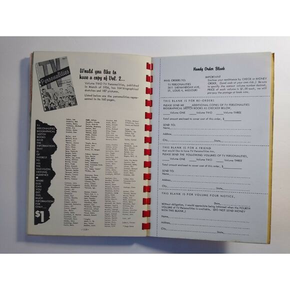 TV Personalities Book Sketch Hollywood Movie Film Stars TV Shows Original 1967 - Picture 12 of 12
